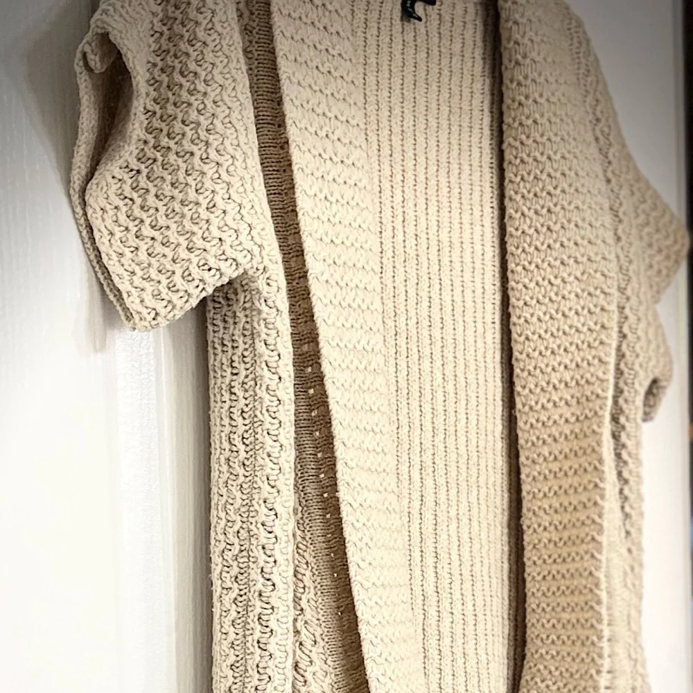 Brave Soul Women's Cream Open-Front Cardigan - Picture 2 of 6